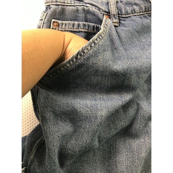 Forever 21 + Extra Wide Leg Carpenter Baggy Denim Grunge Skater Jeans 12 Plus - Picture 3 of 15